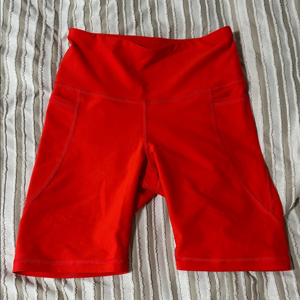 Old Navy Women's Bright Red Bike Shorts